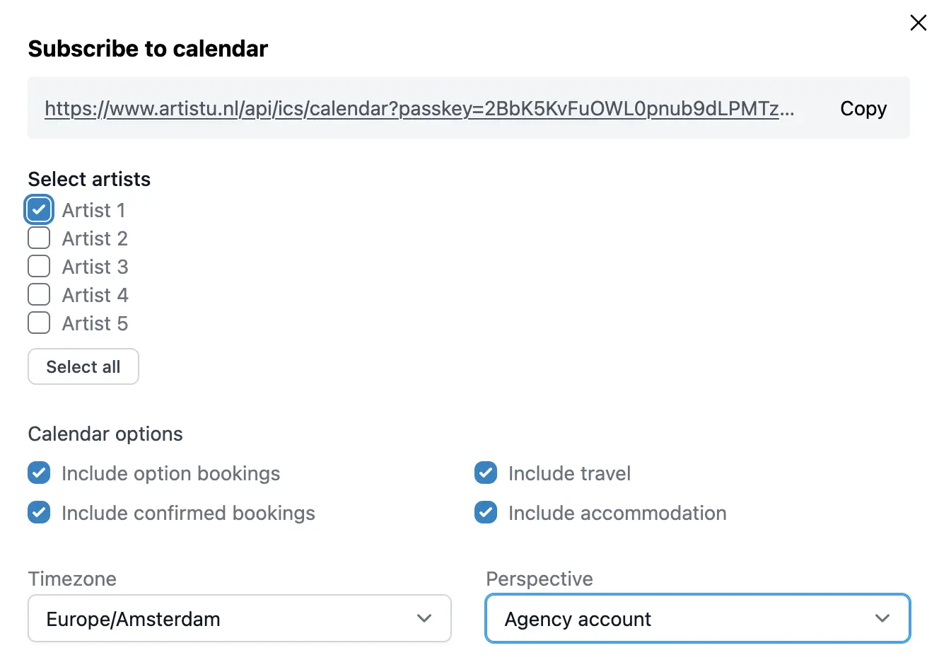 Configure subscription