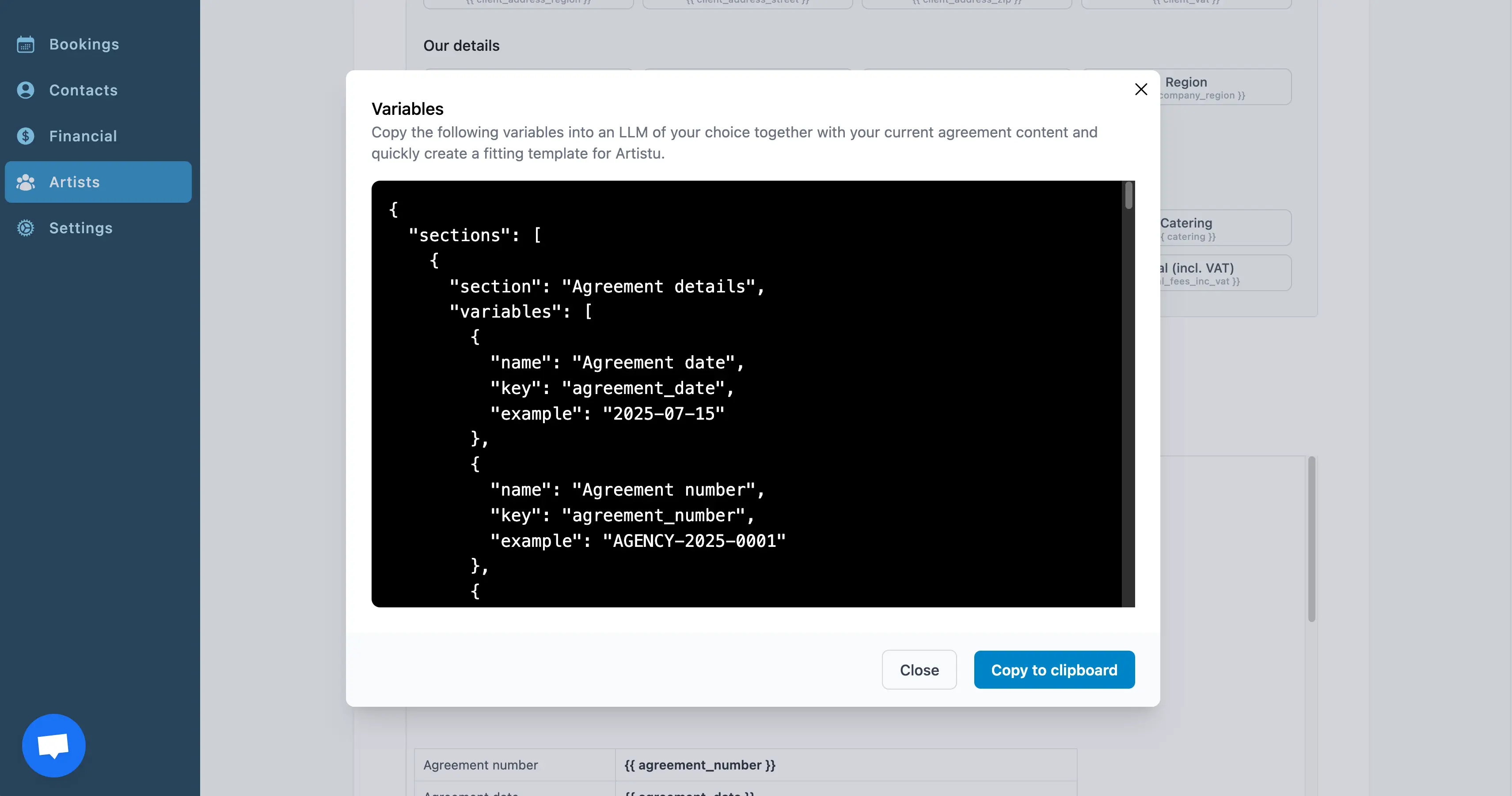 Copying variables for LLM's